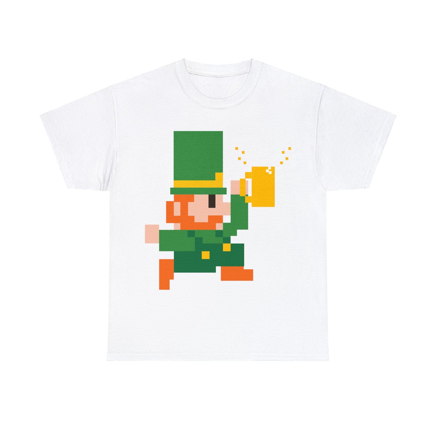 St. Patrick's Day Leprechaun Unisex Heavy Cotton Tee